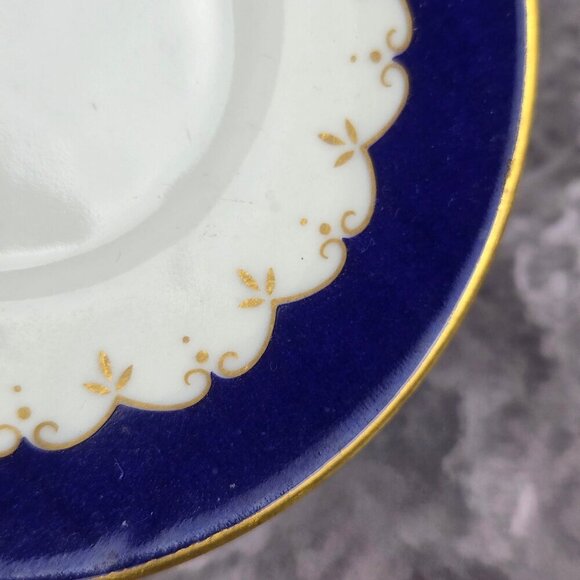 VTG Medaillon RENNER Espresso Set Porcelain Blue White Gold Porto Alegre 16 Pc - Picture 13 of 16